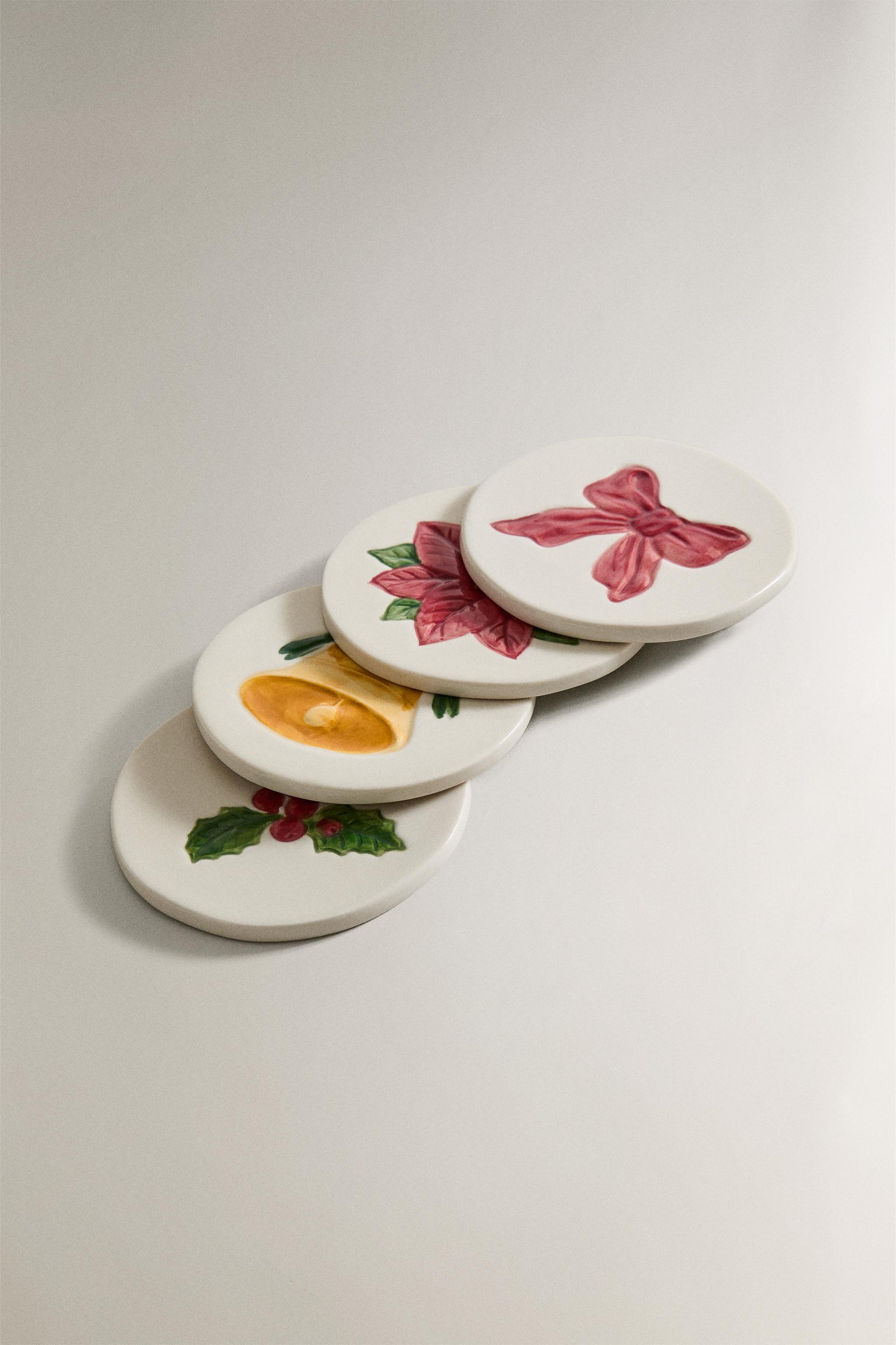 SET OF CHRISTMAS COASTERS (SET OF 4)